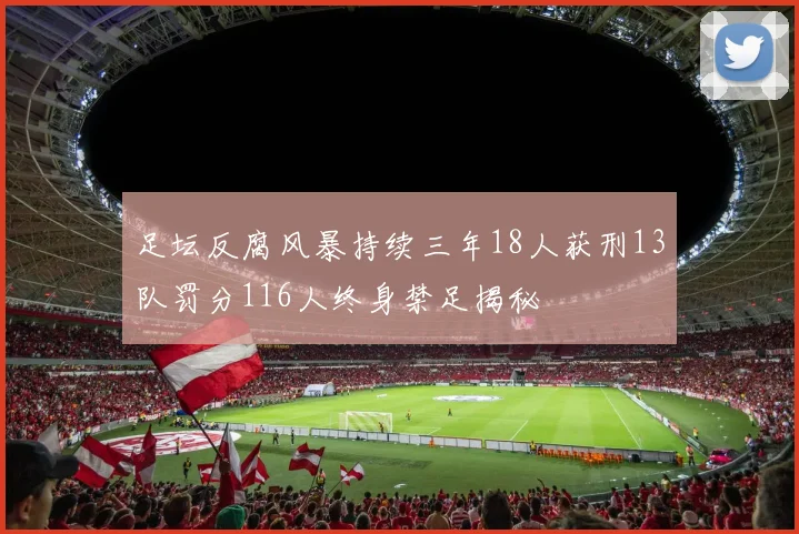 足坛反腐风暴持续三年18人获刑13队罚分116人终身禁足揭秘